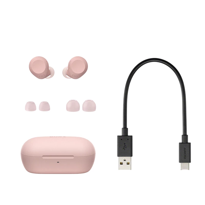 Casti fara fir SONY Bluetooth Earphones TWS  SONY  WF-C710NP, Pink