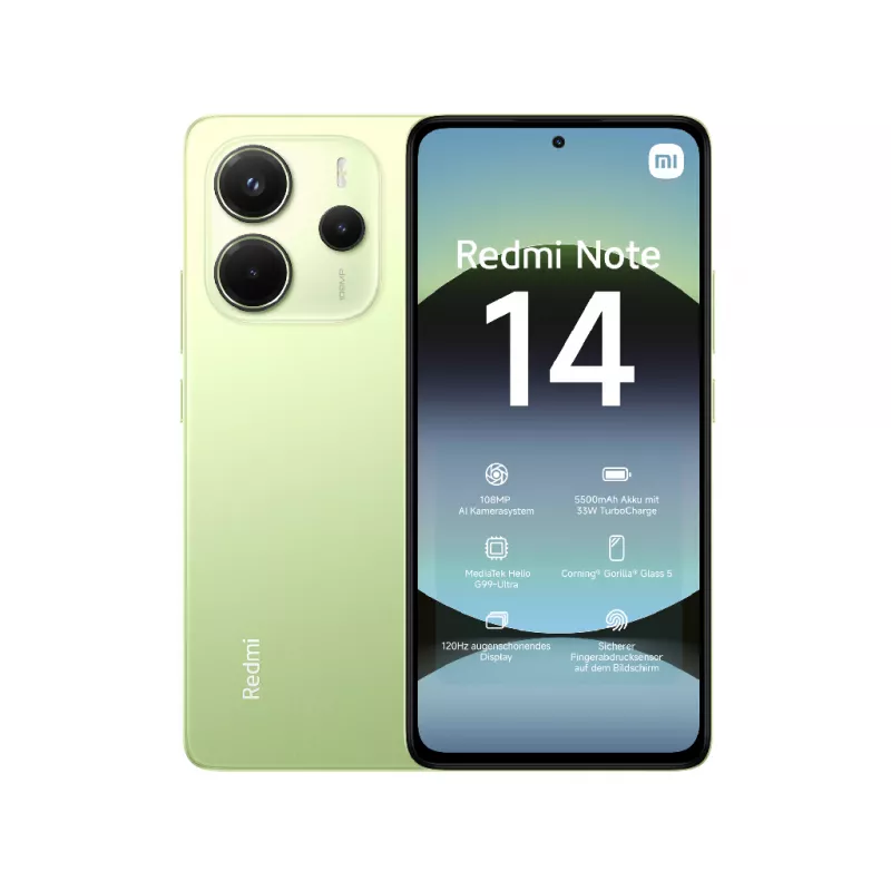 Мобильный телефон Xiaomi Xiaomi Redmi Note 14 6/128GB Lime Green