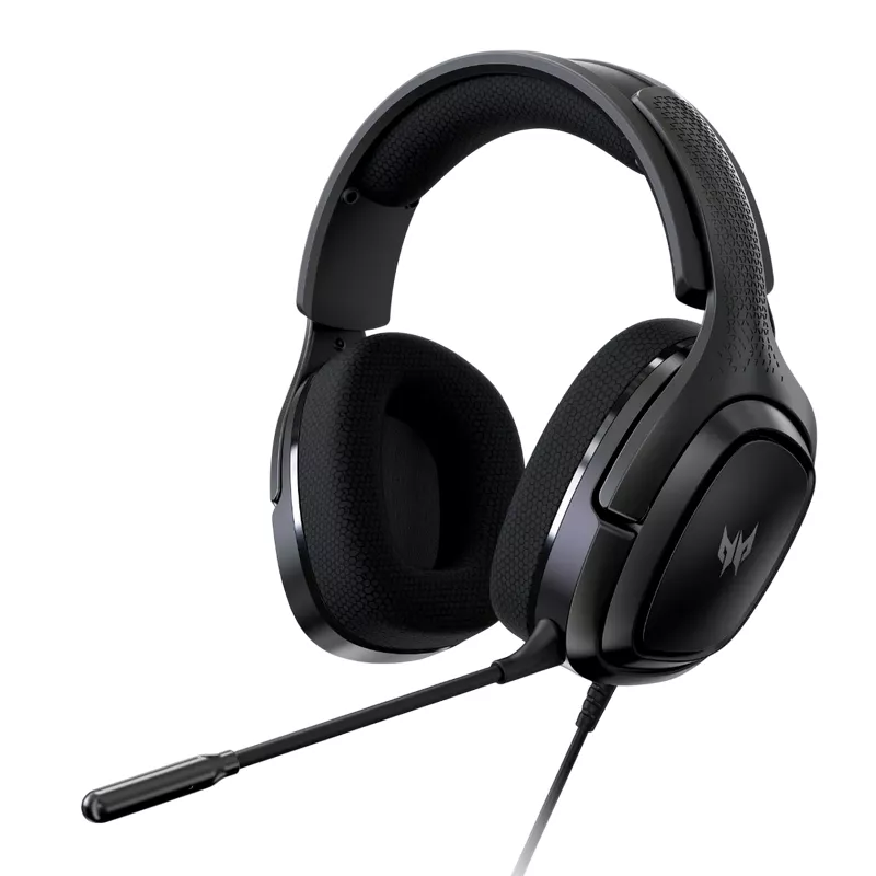 Игровые наушники ACER Gaming Headset Predator Galea 365, 50mm driver, Neodymium magnet, 32 Ohm±15%, 110dB±3dB, Det.Mic, 3.5mm + USB, Black