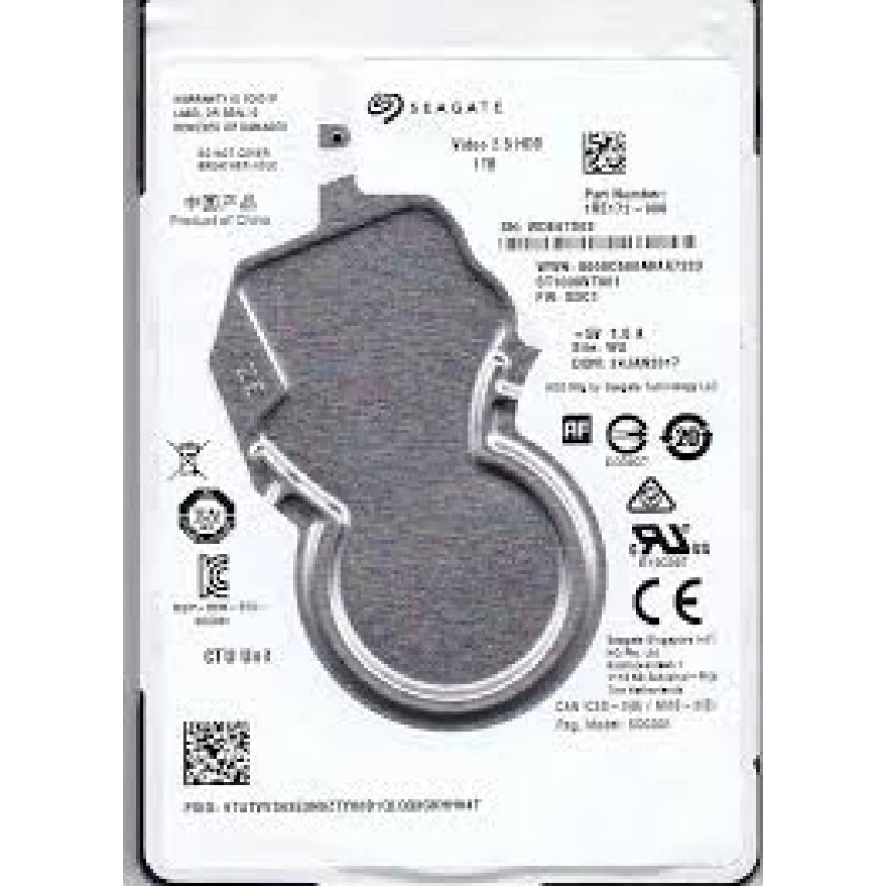 HDD SEAGATE 2.5” HDD 1.0TB Seagate ST1000VT001 Video 2.5 HDD, 5400rpm, 128MB, 7mm, SATAIII, NP