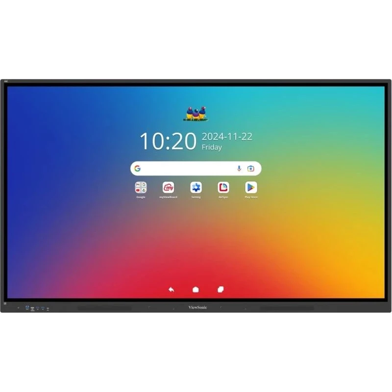 Интерактивный дисплей VIEWSONIC ViewSonic IFP6534, EDUCATION - Powerful Multimedia Learning, EDLA - Google Play Market, 65” (3840x2160), 40 multi-point touch, 7H, 450nits, 8G RAM/128GB Storage, Android 14, OPSx1, Wi-Fi slot, HDMI-INx3, HDMI-OUTx1, VGAx1, DPx1, SPDIFx1,USB-Ax5,USB-B