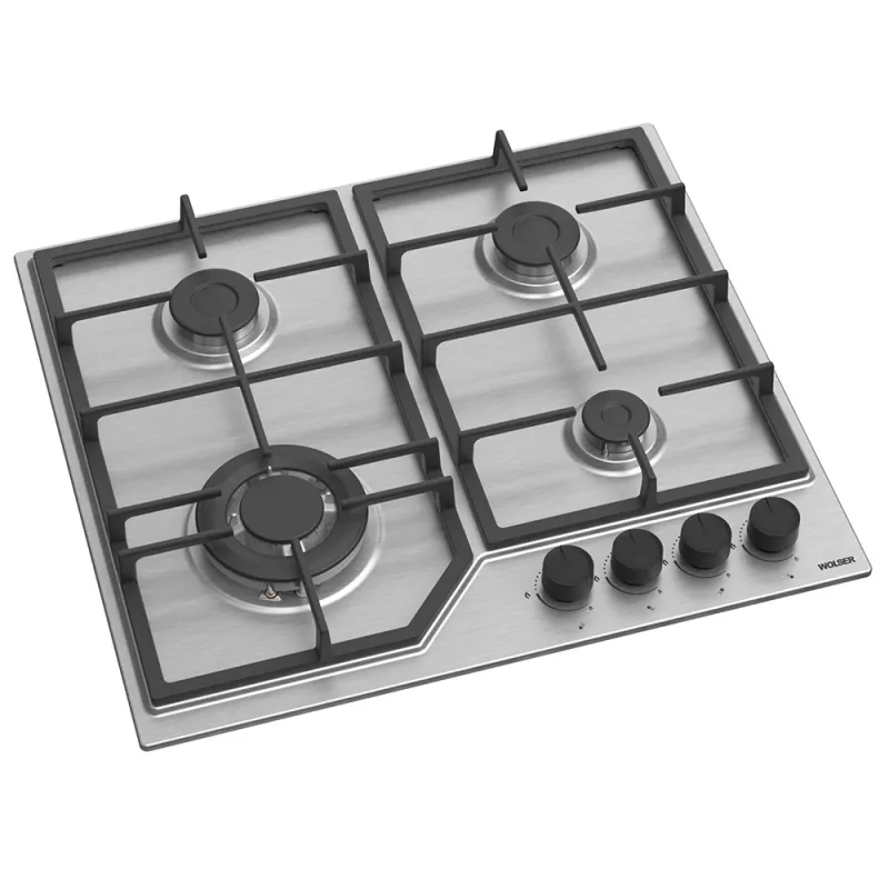 Plita incorporabila cu gaz WOLSER WL- F 6406 TURBO, Inox
