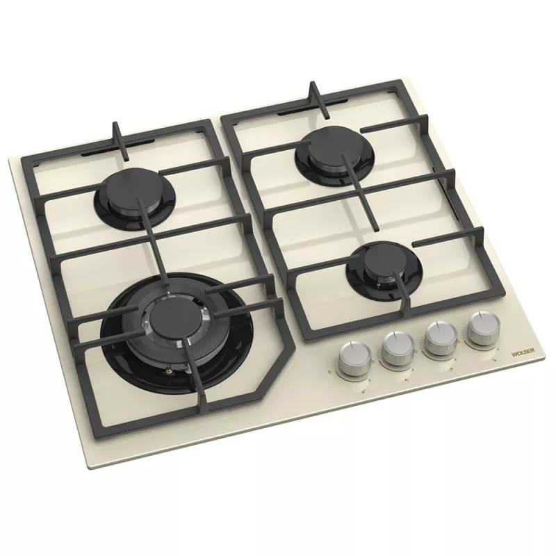 Plita incorporabila cu gaz WOLSER WL- F 6406 TURBO, Ivory