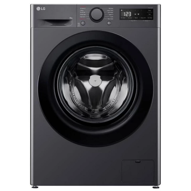 Masina de spalat rufe LG Стиральная машина (8 кг) LG F2WR508SBM 8кг | 1200 об. | D | 85x60x47.5 | Display | Steam Черный