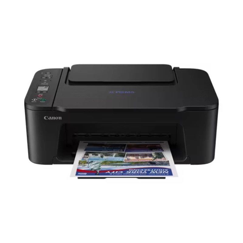 МФУ струйное CANON MFD Canon Pixma E3640 Black, Colour Print/Scan/Copier/ Wi-Fi+Cloud Link,  A4, ESAT 7.7/4.0 ipm, Print 4800x1200dpi_2pl, Scan 600x1200dpi, LED 3.7cm,  64-275 g/м2, Paper Input: 60sheets, USB 2.0, IEEE802.11 b/g/n, (PG-46, 300p /CL-56, 400p)