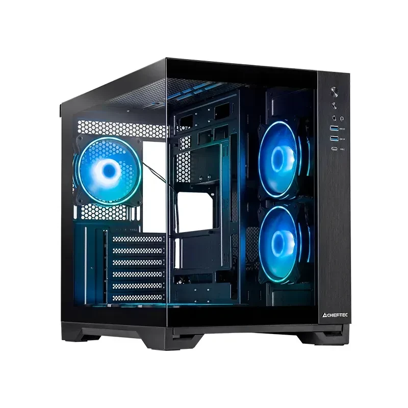 Корпус без БП CHIEFTEC Gaming VISIO GM-30B-TG-OP, Black, (ATX)