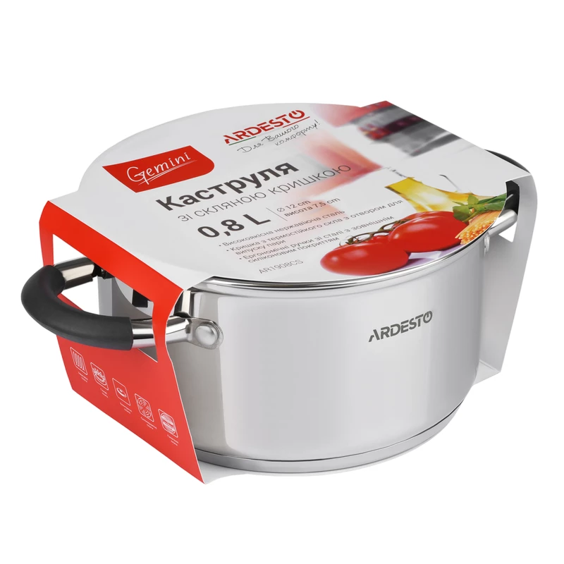 Cratita cu capac Ardesto Pot Ardesto AR1908CS Gemini Salerno