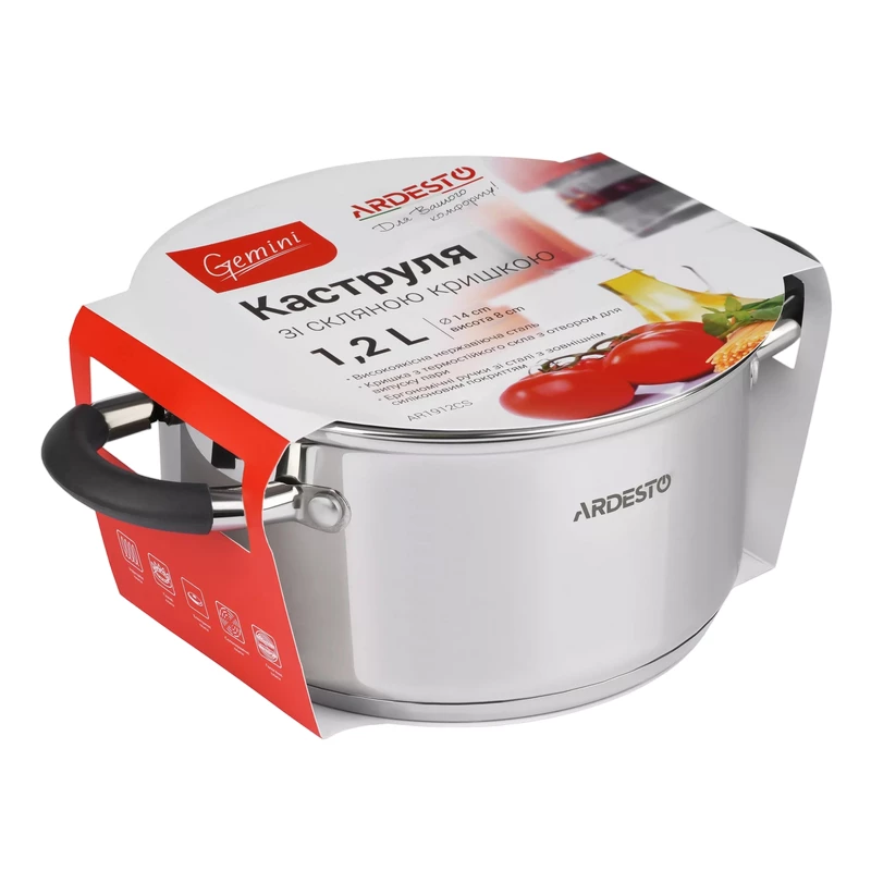 Cratita cu capac Ardesto Pot Ardesto AR1912CS Gemini Salerno