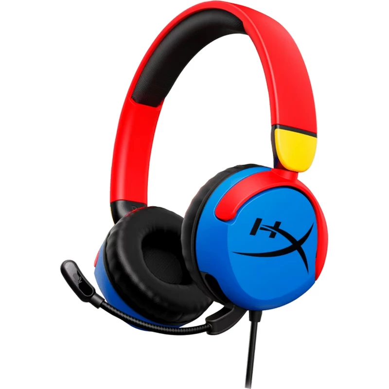 Игровые наушники HyperX Gaming Headset HyperX Cloud Mini, 30mm driver, 20-20khz, 83db, 127g., Flip-to-mute, Rotating ear cupse, 1.2m, 3.5(4pin), Multi