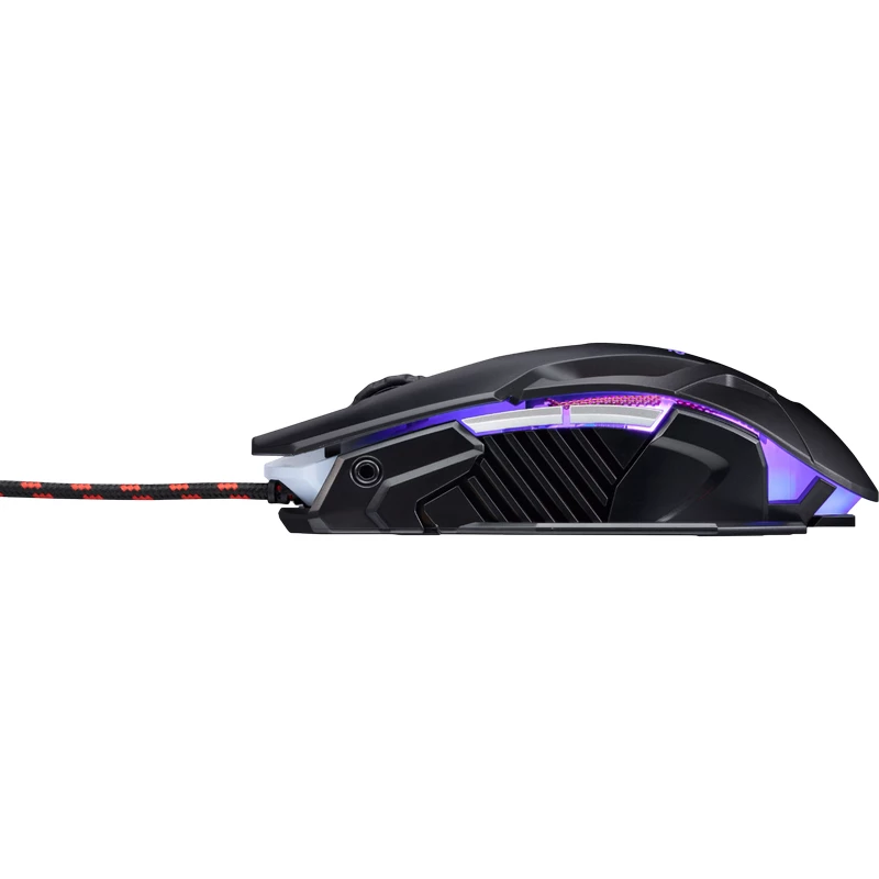 Gaming Mouse ACER Gaming Mouse ACER Nitro Mouse II NMW200, 800-7200 dpi, 146g, Frame Rate: 7000fps, Polling Rate: 125MHz, 7 colorful breathing lights, 1.8m, USB, Black