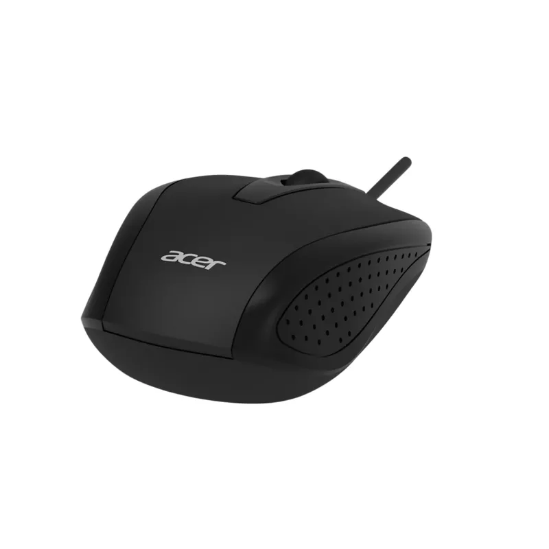 Mouse ACER Mouse Acer Wired Optical, 1200dpi, 3 buttons, Ambidextrous,  1,5m, USB, Black