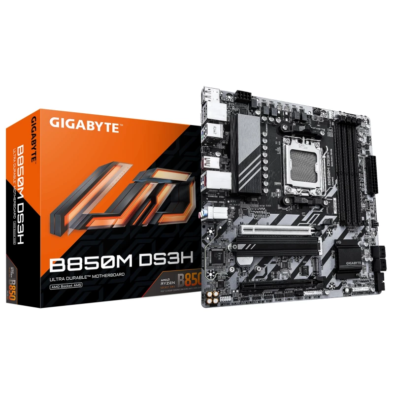 Материнская плата GIGABYTE B850M DS3H, (AM5/AMD B850)