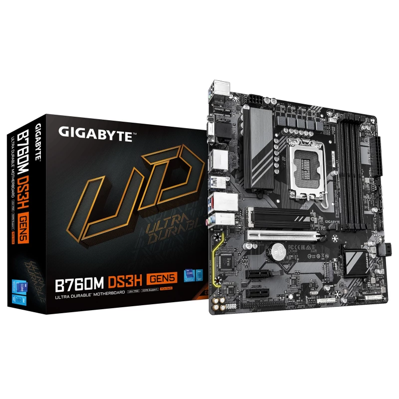 Материнская плата GIGABYTE B760M DS3H GEN5, (LGA1700/Intel B760)