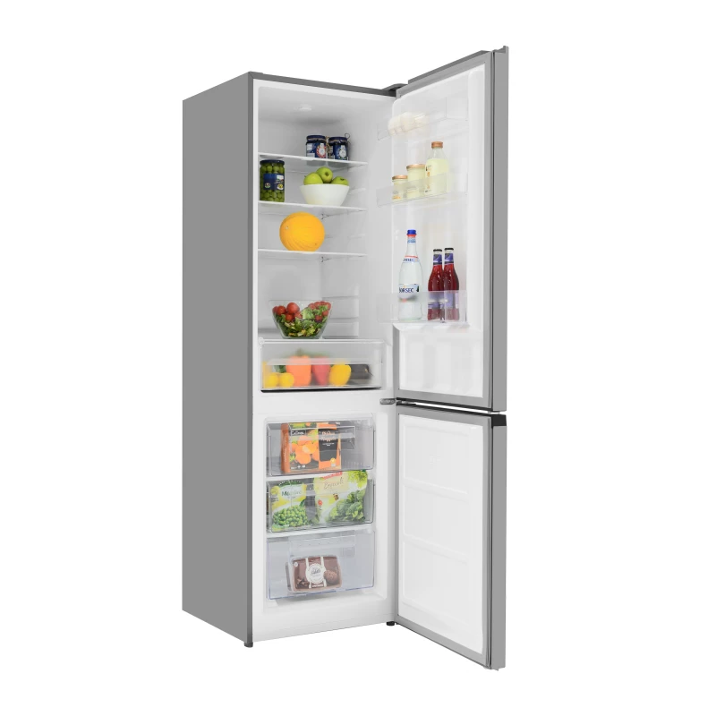 Frigider DAEWOO Frigider Daewoo RN-325DLFX 315L (96L+219L), 186cm, Static, clasa F, inox