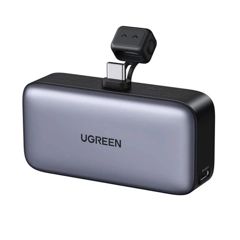 Baterie externa universala UGREEN UGREEN Power Bank Nexode Mini with Foldable Stand 5000mAh, 22,5W, Grey
