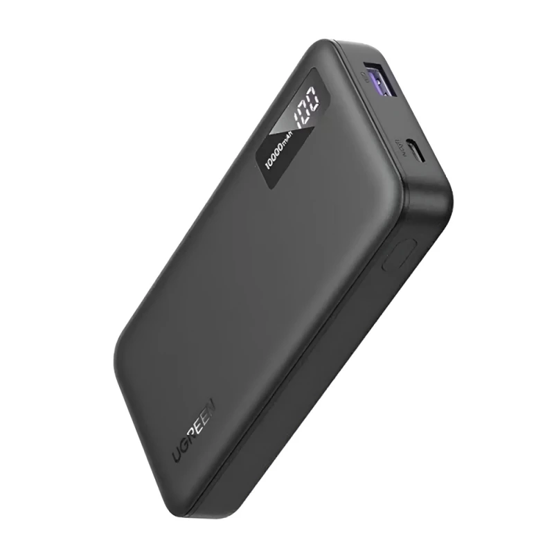 Baterie externa universala UGREEN UGREEN Power Bank with Digital Display, 10000mAh, 22,5W, Black