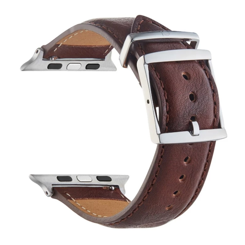 Bratara pentru ceas VPG VPG Leader Series Real Leather iWatch Strap 42/44/45mm Brown