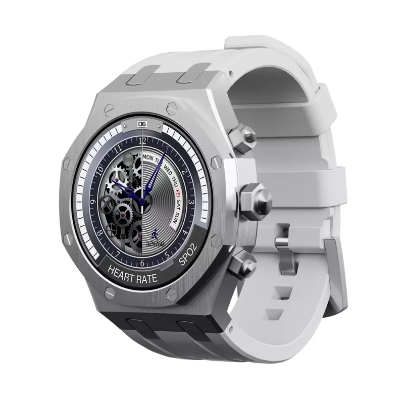 Smartwatch Charome Charome Smart Watch HD Call T12 Amoled, Silver