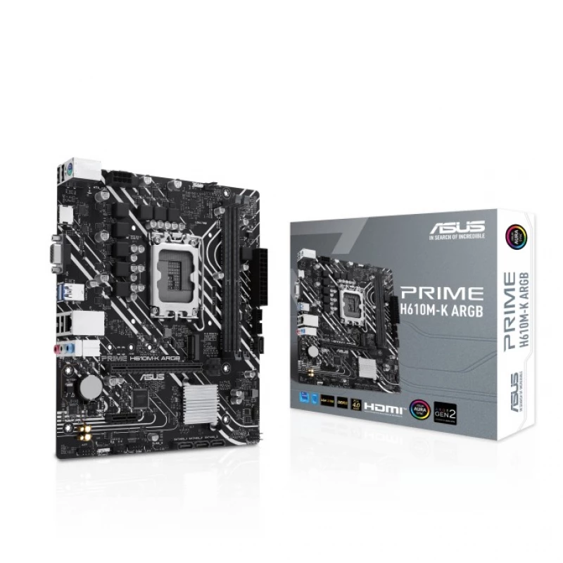 Placa de baza ASUS H610M-K ARGB, (LGA1700/Intel H610)
