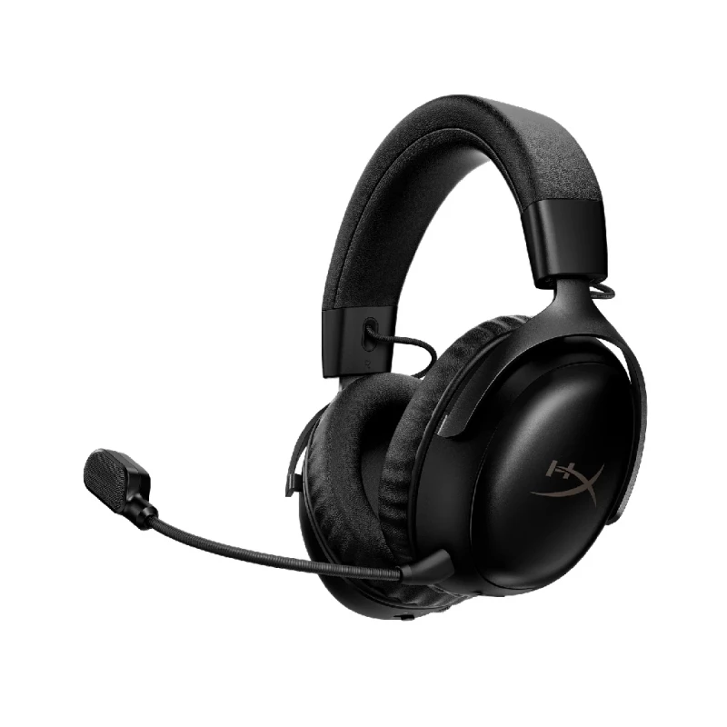 NULL HyperX Gaming Wireless Headset HyperX Cloud III S, 53mm driver, 20-20k Hz, 64 Ohm, 112db, 346g, 120h, DTS, On-earcup control, Detachable Mic, 2.4Ghz, Black A59YZAA