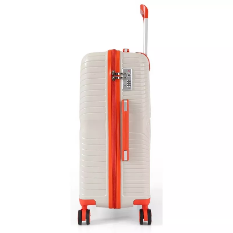 Valiza CCS Чемодан CCS 5239 M White/Orange
