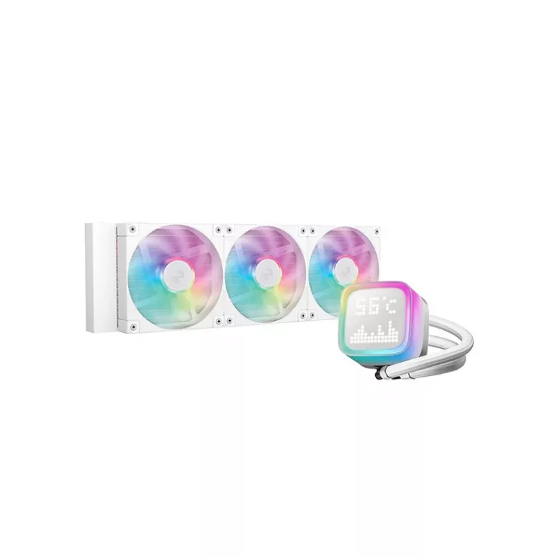 AIO Liquid cooling DEEPCOOL ”LP360 WH”, 360mm radiator, Anti-Leak Technology, LGA1851/1700/1200/115x & AM5/AM4, up to 300W, 3x 120mm ARGB FD12 fans: 600~2400rpm, 