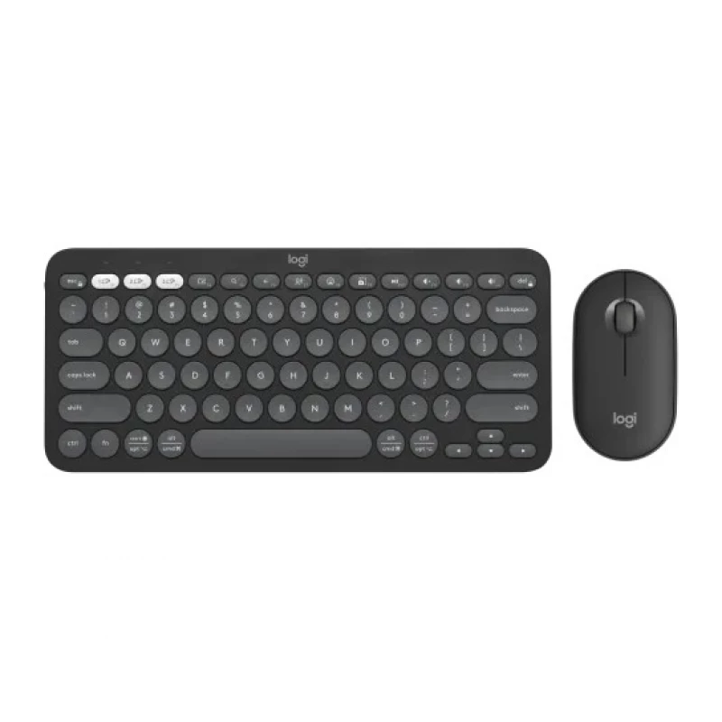 Клавиатура беспроводная LOGITECH Pebble 2 Combo, Black