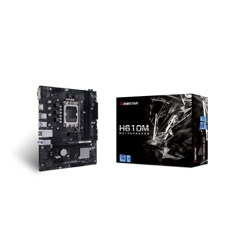 Материнская плата BIOSTAR H610MHC 2.0, (LGA1700/Intel H610)