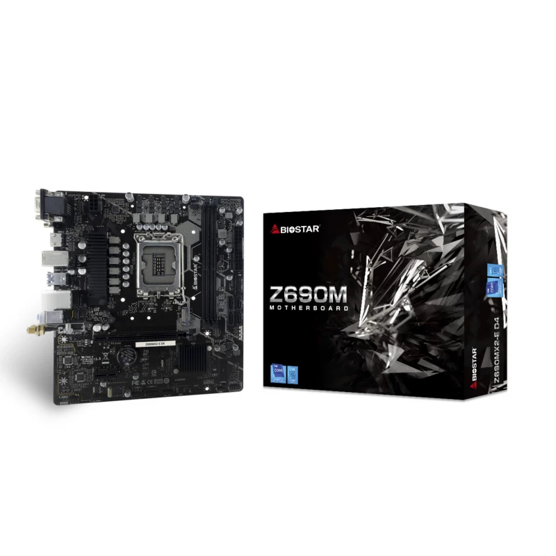 Placa de baza BIOSTAR Z690MX2-E D4, (LGA1700/Intel Z690)