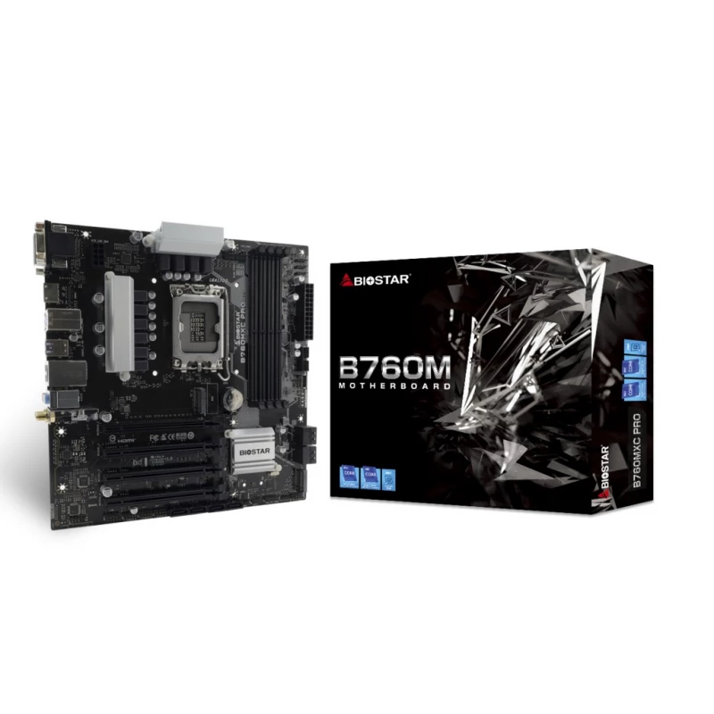 Материнская плата BIOSTAR B760MXC PRO, (LGA1700/Intel B760)