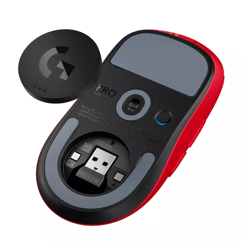Gaming Casti LOGITECH Gaming Wireless Mouse Logitech PRO X Superlight 2 SE Lightspeed, 44k dpi, 5 buttons, 88G, 888IPS, 60g, 1000Hz, 88h, Onboard memory, 2.4Ghz, Red