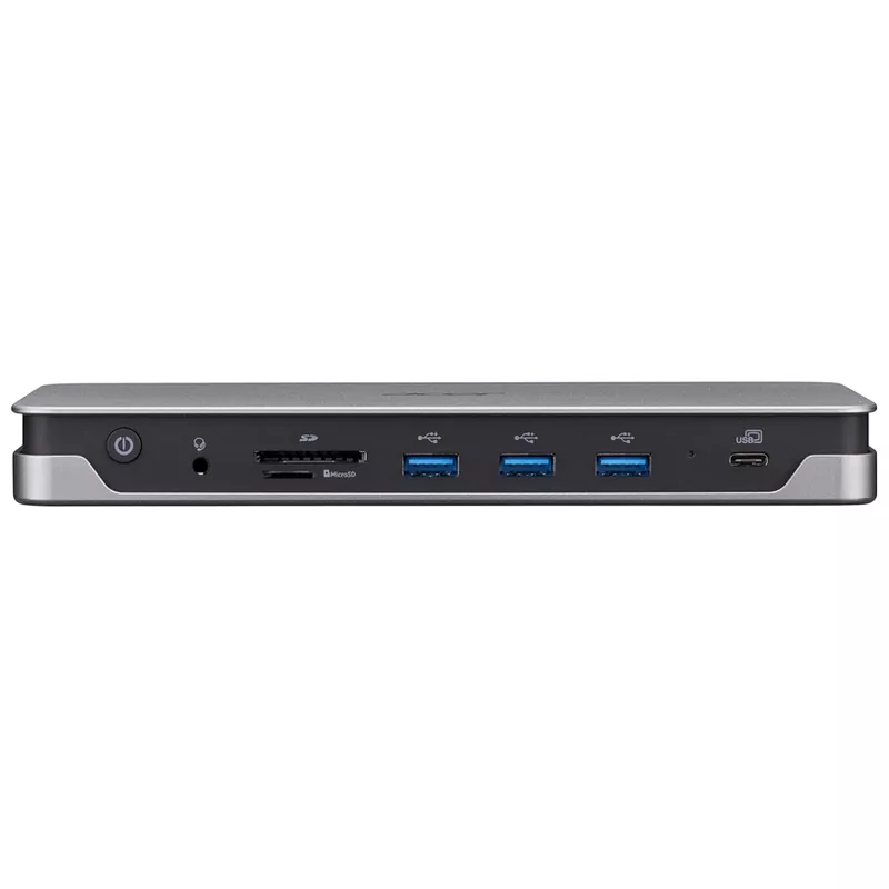 Docking station ACER ACER USB TYPE-C Docking Station 3xUSB-A 5 Gb/s, 1x USB-C 5 Gb/s, 2x HDMI 2.0, 1x DP 1.4,1x RJ45 1 Gb/s,1x 3.5 mm Audio, 1xSD, 1x mSD, Kensington lock