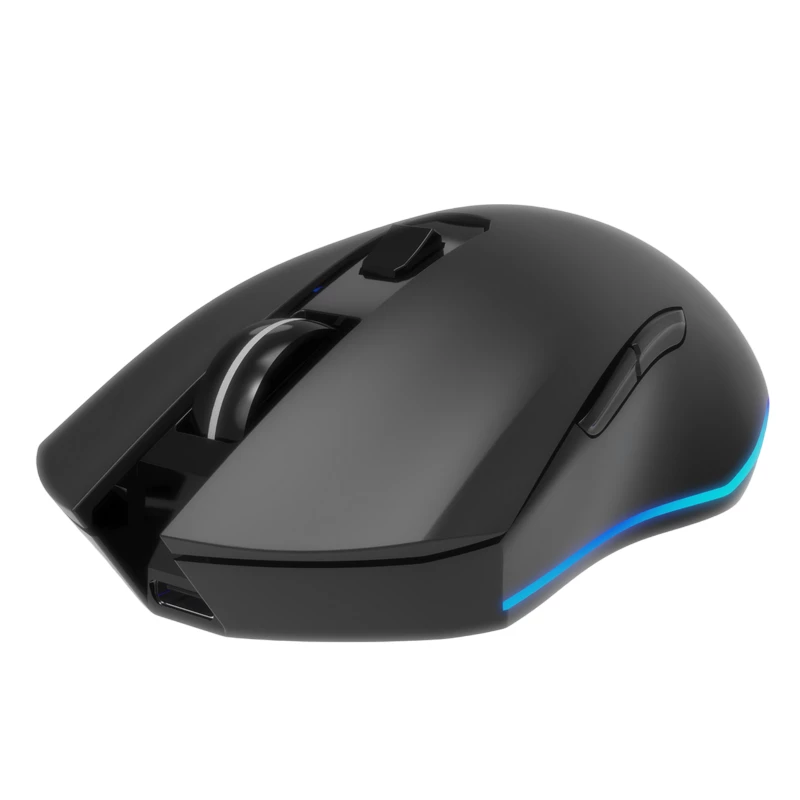 Gaming Mouse GEIL Gaming Wireless Mouse GMB MUSGW-6BL-02, 1600-3200 dpi, 6 buttons, RGB, 400mAh, 97g., Black