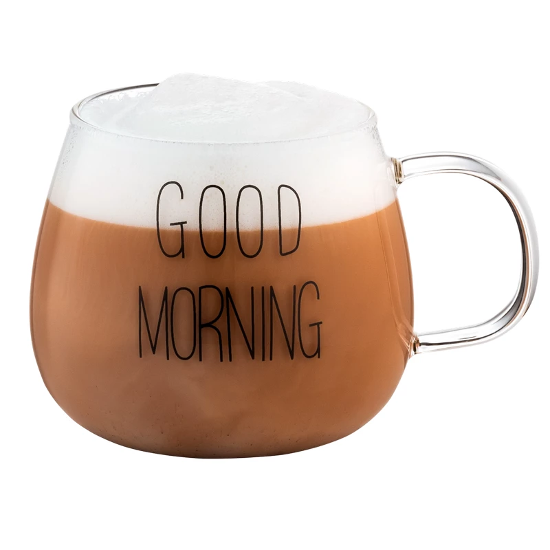 Cana Ardesto Glass cups Ardesto  Good Morning Set 430 ml 2pcs, AR2643BMR