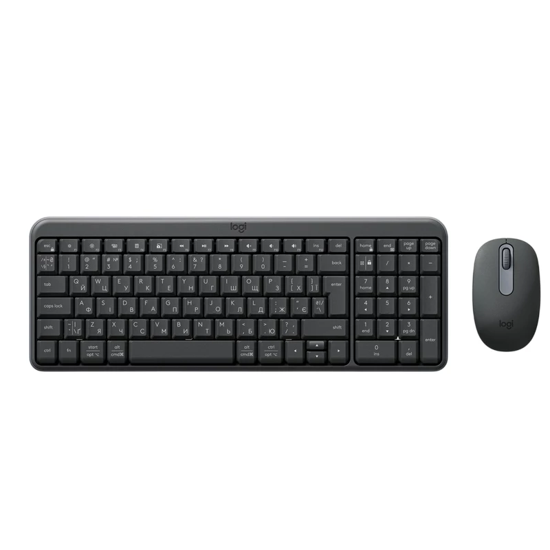 Комплект (клавиатура+мышь) LOGITECH Wireless Keyboard & Mouse Logitech MK250, F-keys, 1000dpi, 3 buttons, 2xAAA/1xAA, Bluetooth, EN/UA, Black
