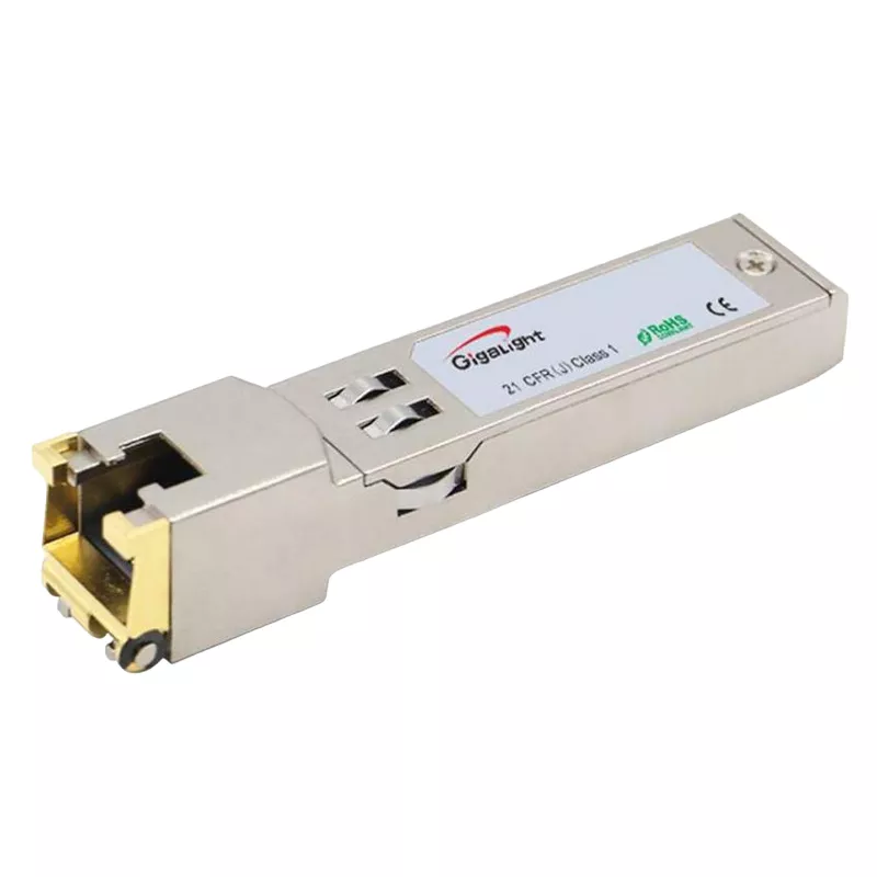 Conector OEM SFP 10/100/1000Mbps to Copper RJ-45, Copper Transceiver, (Cisco Compatible)