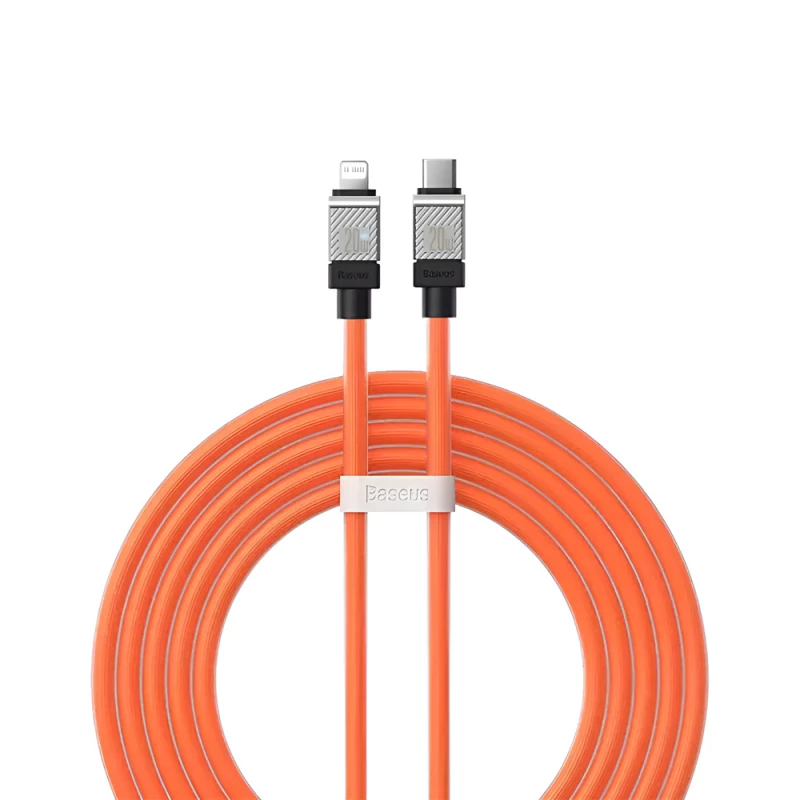 Cablu Baseus Baseus Cable CoolPlay Series Type-C to Lightning 3A 20W 2m, Orange