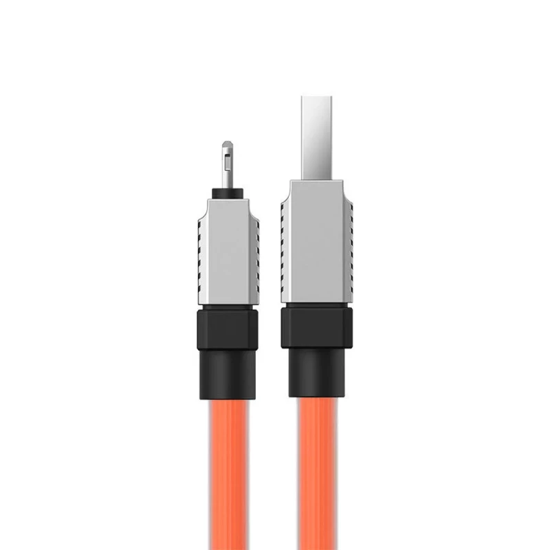 Cablu Baseus Baseus Cable CoolPlay Series USB-A to Lightning 2.4A 12W 1m, Orange