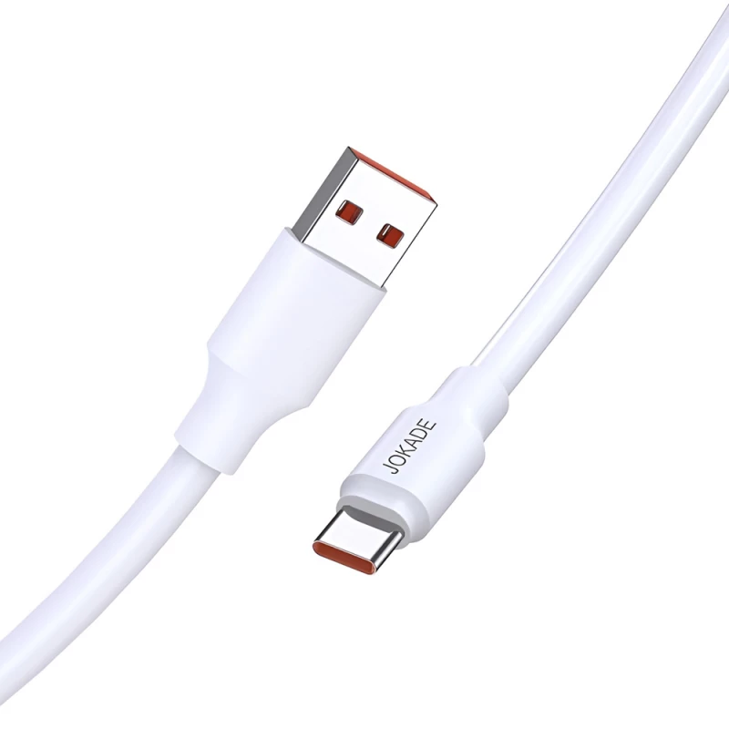 Cablu Jokade Jokade Cable USB-A to Type-C 120W 1M JA018, White