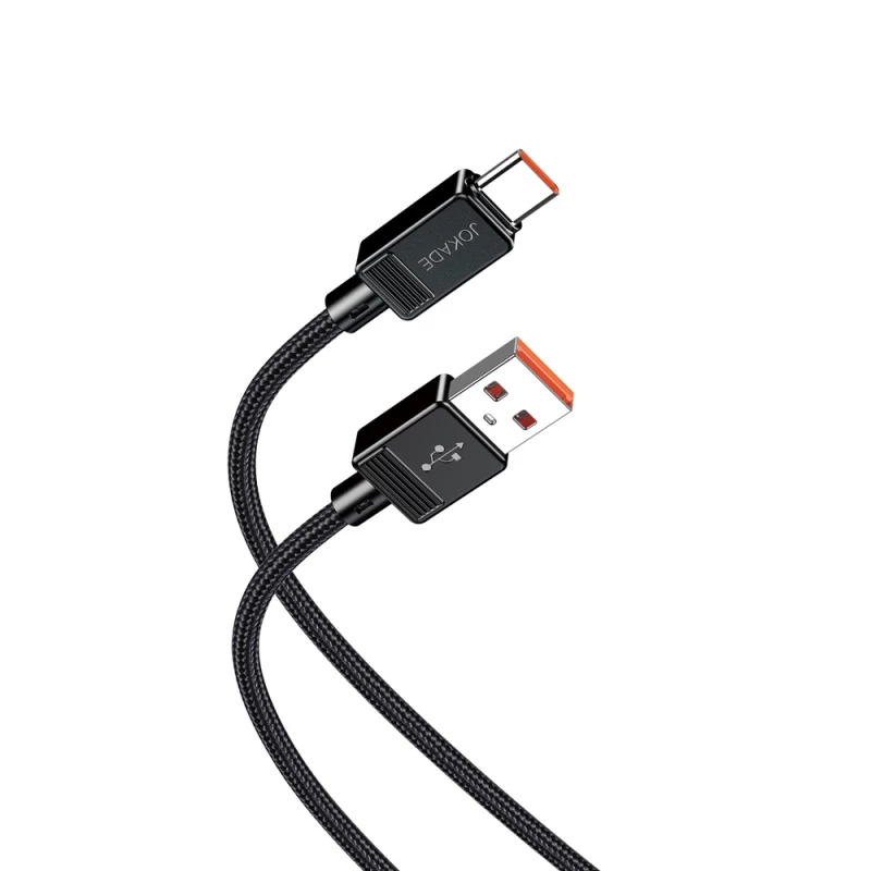 Cablu Jokade Jokade Cable USB-A to Type-C 3A 1m JA050, Black