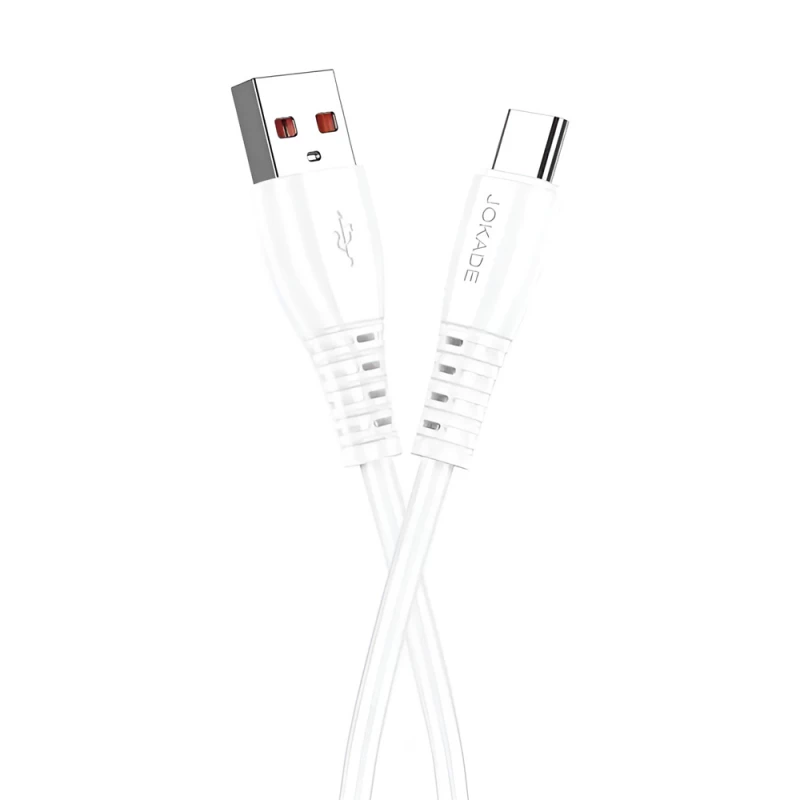 Cablu Jokade Jokade Cable USB-A to Type-C 5A 1M JA043, White