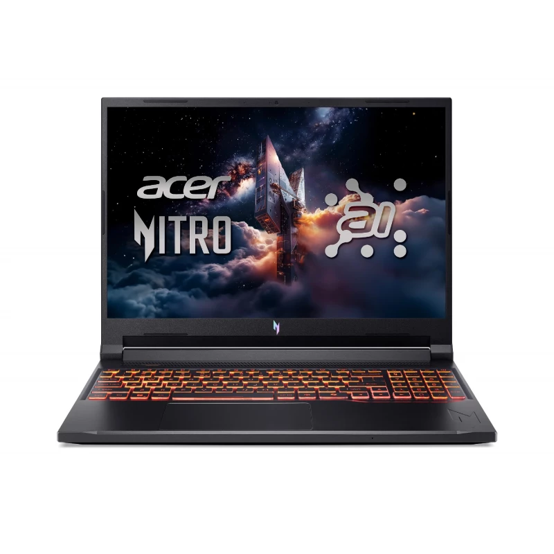 Laptop gaming ACER ACER Nitro V 16 AI ANV16-42 Shale Black (NH.U1GEU.005) 16” IPS WUXGA 180Hz (AMD Ryzen 7 260 AI 8xCore 3.8-5.1GHz, 32GB DDR5 RAM (0/2 slots free), 1TB PCIe NVMe SSD, NVIDIA GeForce RTX 5060 8GB GDDR7, WiFi6E-AX/BT 5.3, Killer Ethernet, 76Wh, HD webcam