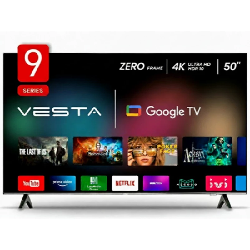 Televizor VESTA LED TV Vesta LD50W02M 4K UHD HDR DVB-T/T2/C2/S2/Ci+, Smart TV (Google TV, 2GB RAM / 16GB ROM), Wi-Fi, BT