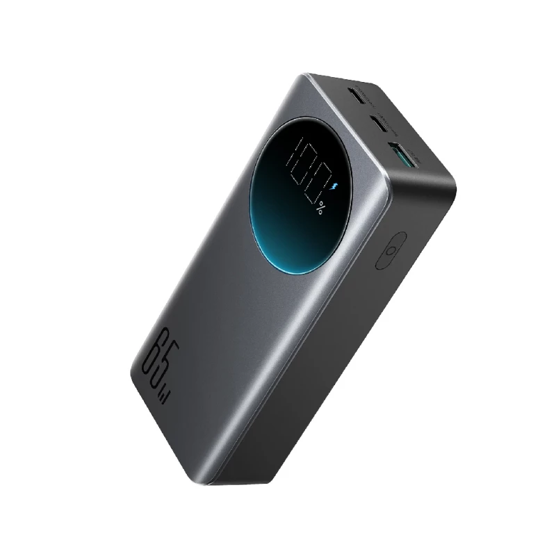 Baterie externa universala JOYROOM JOYROOM 65W Digital Display Fast Charging Power Bank 30000mAh Black, wyth Type-c to Type-C cable 1.2m JR-PBF05