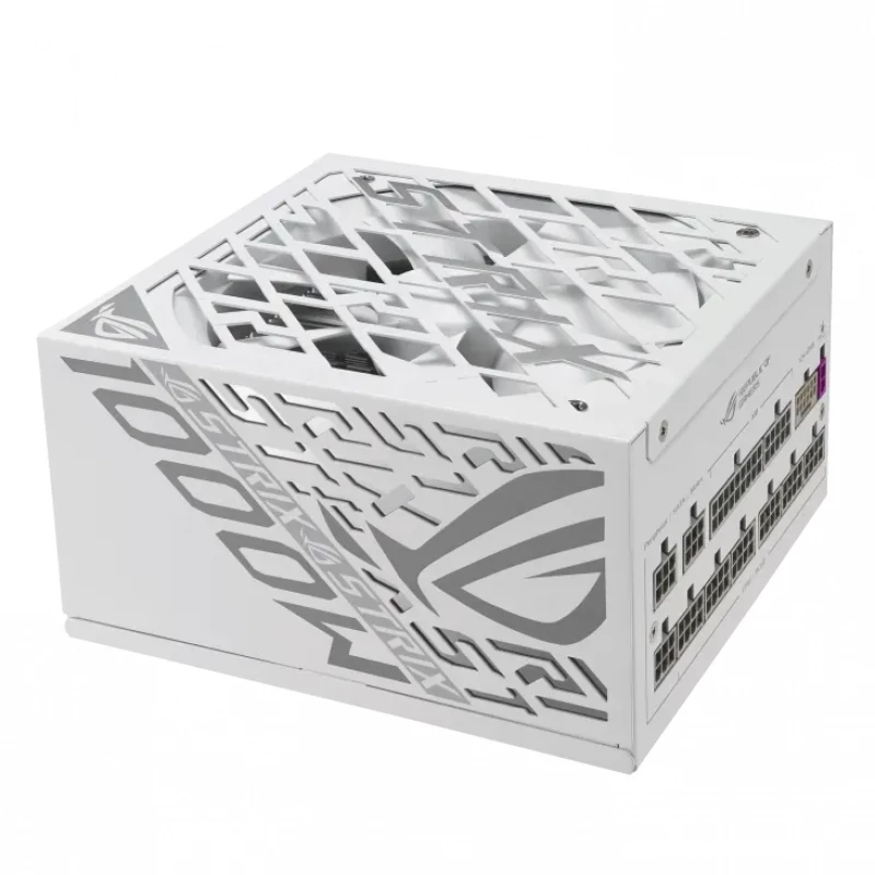 Блок питания ПК ASUS 1000W ATX Power supply ASUS ROG-STRIX-1000P-GAMING-WHITE, 1000W, 80 Plus Platinum, ATX 3.1, PCI-E Gen 5 Cable, ROG heatsinks, 135mm Axial-tech fan, dual ball fan bearings, 0dB technology, fully modular cables (sursa de alimentare/блок питания)