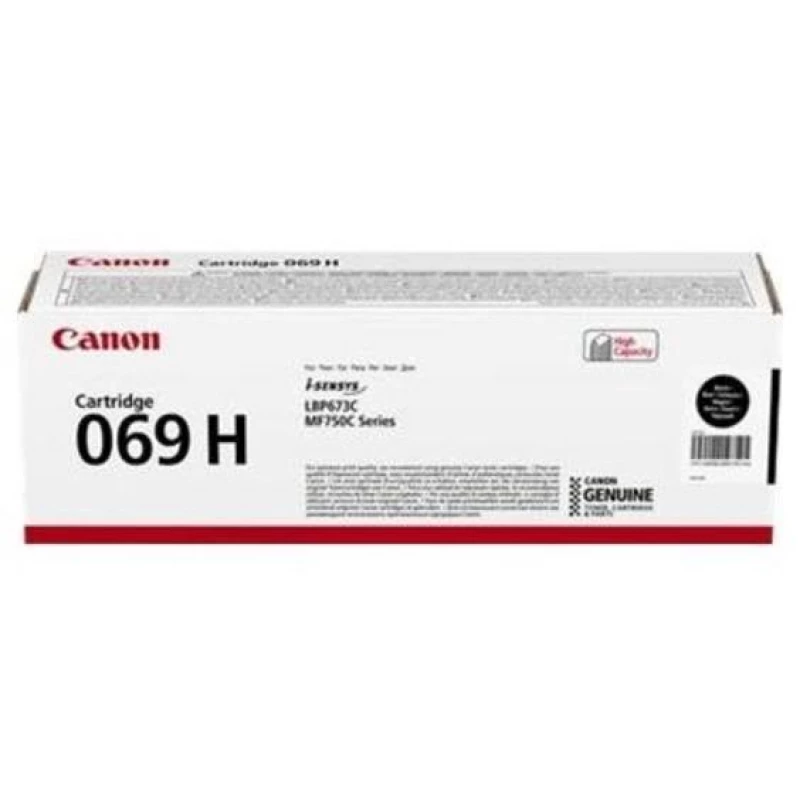 Cartus laser CANON Laser Cartridge Canon 069H BK (5098C002), Black (7600 pages) for Canon i-SENSYS MF752Cdw/ MF754Cdw/ LBP673Cdw