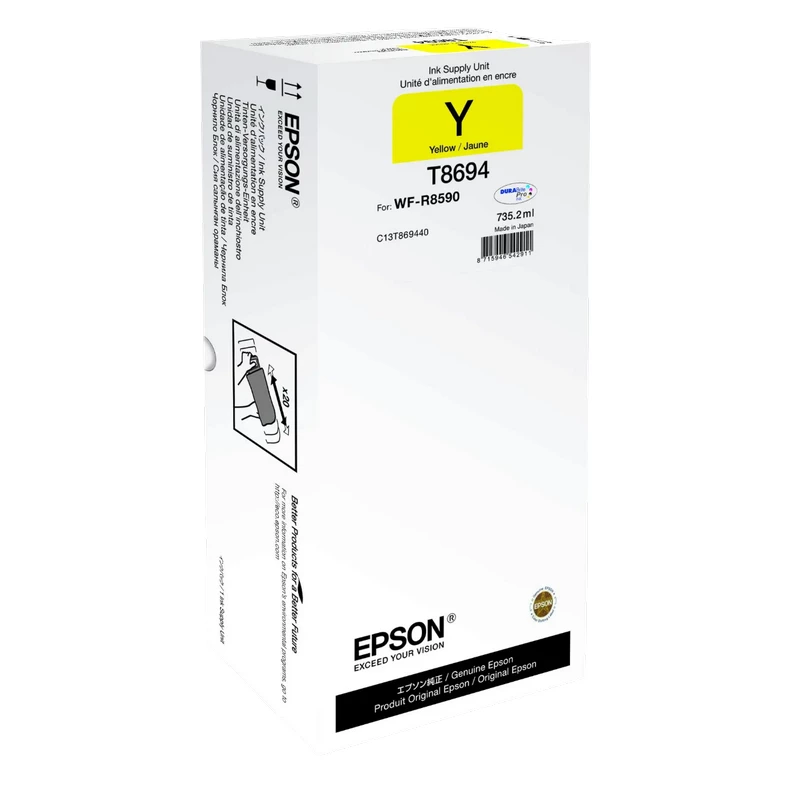 Cartus cerneala EPSON Ink Supply Unit Epson C13T86944N, XXL Yellow, for WF-R8590