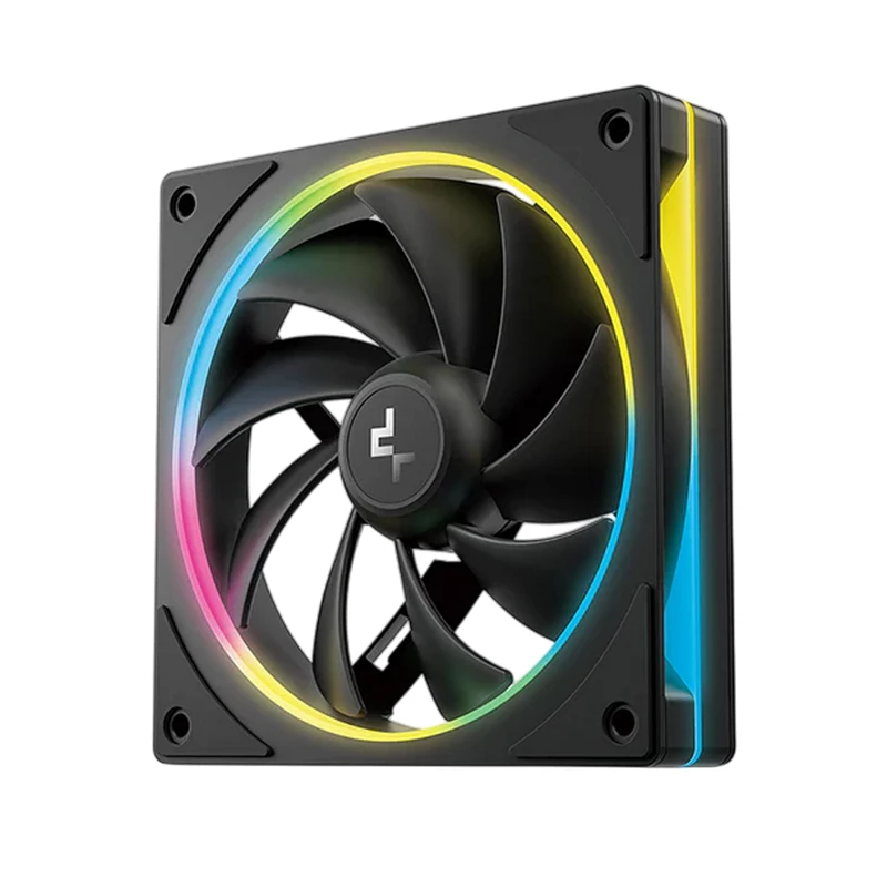 Вентилятор DEEPCOOL PC Case Fan Deepcool FL12 SE, 120x20x25mm, ≤28.67 dB, 50.74CFM, 400-1900RPM, PWM, ARGB, 4-Pin Fan & 3-pin ARGB 5V, Hydro Bearing, Black