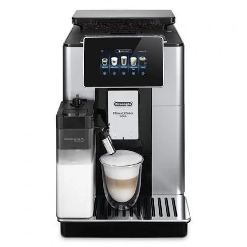 Aparat de cafea Delonghi Coffee Machine DeLonghi ECAM610.55.SB PrimaDonna Soul