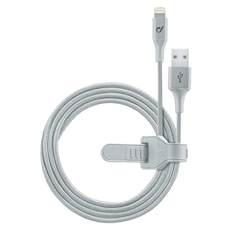 Кабель Cellular Line Lightning Cable Cellular, Strip MFI, 1M, Silver
